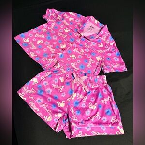 Barbie 2 piece pink PAJAMA set for kids Size 6/6x